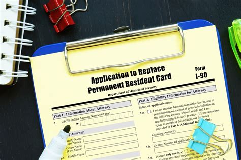 Application to Replace Permanent Resident Card (Green Card).